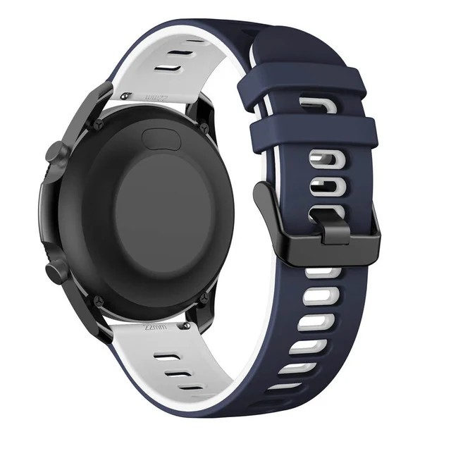 Versatile Silicone Smartwatch Replacement Strap, 22mm/20mm