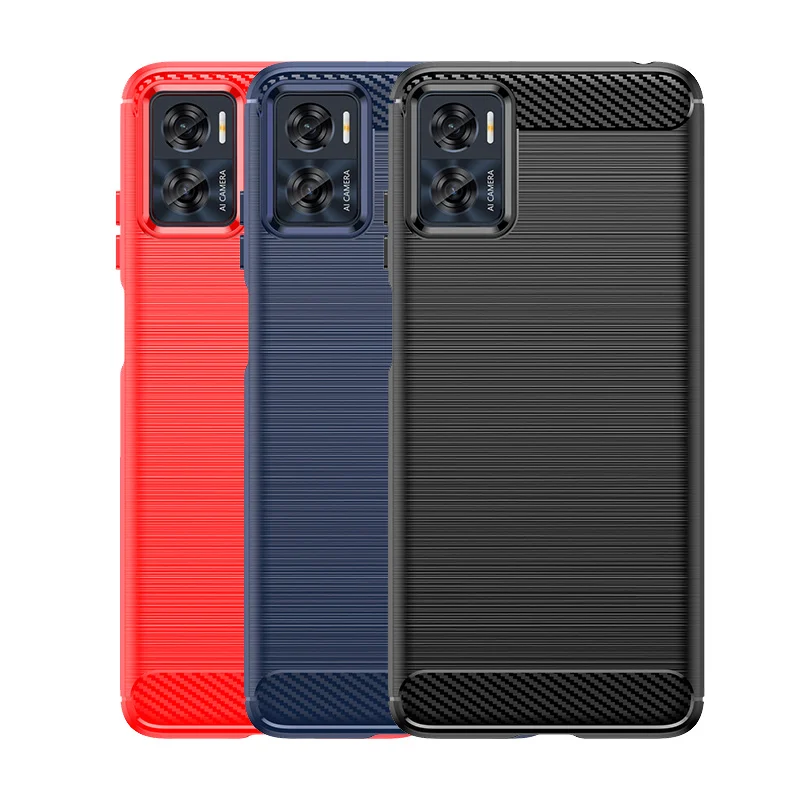  Funda para Moto E22, Moto E22i con protector de pantalla, funda  protectora de grado militar a prueba de golpes con soporte de anillo  giratorio de 360°, soportes magnéticos para automóvil para