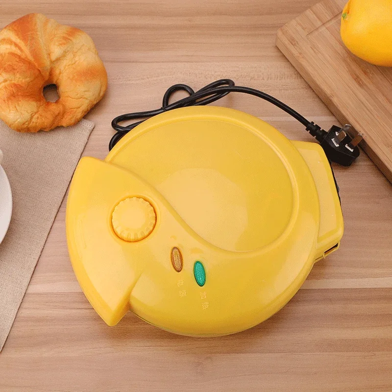 Childrens Cartoon Mini Household Cake Waffle Automatic Bread Machine DoubleSided Heating Baking Breakfast Maker