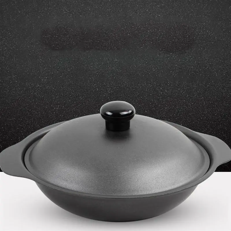 Cooking Pan Lid, Pot Iron Cast, Casserole, Oven Pan, Clay, Aluminum, Ceramic, Soup, Stew, Chicken, Rice, Shabu
