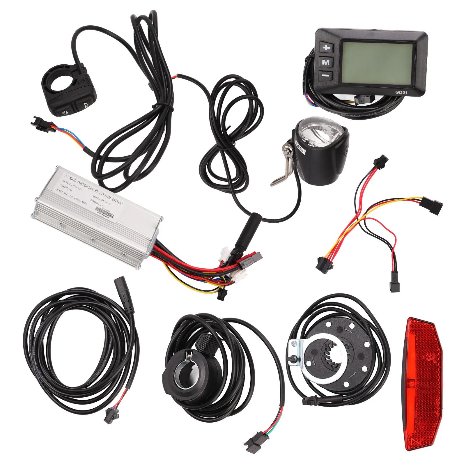 

Electric Bicycle Controller Kit Sturdy Motor Controller LCD Panel Kit for Folding Bike