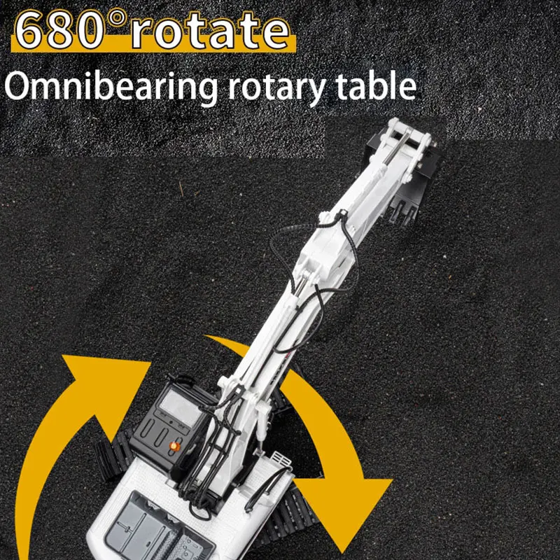 Huina 550HD 1:14 Alloy 21CH Remote Control Excavator Metal Digging bucket 2.4G Wireless Large Construction Vehicle Excavator Toy 2