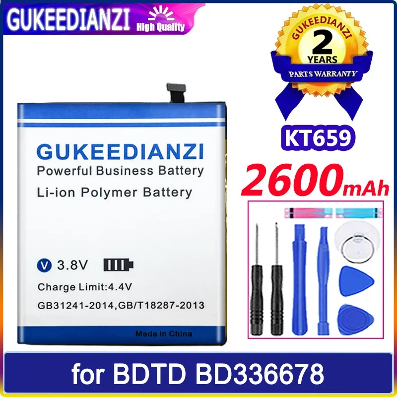 

GUKEEDIANZI Battery KT659 2600mAh for BDTD BD336678 Batteria