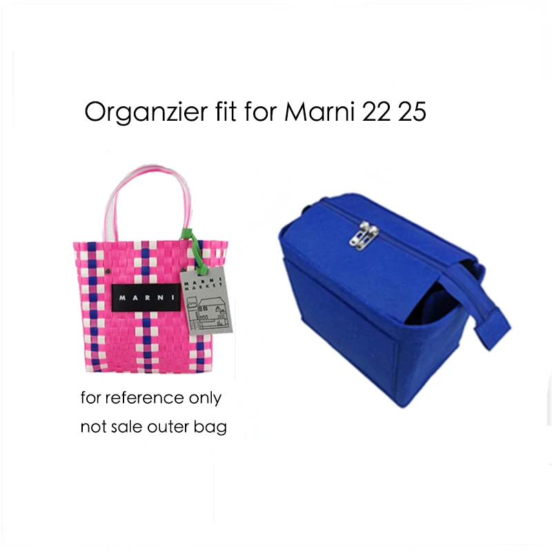 Purse Organizer Insert With Zipper For Tote Shaper Cosmetic Bags