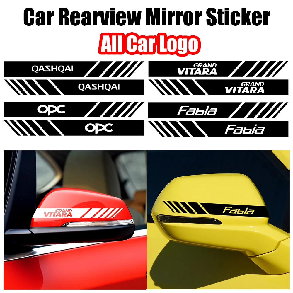2 Pz Car Styling Specchietto Retrovisore Adesivo Distintivo Accessori Auto Per Seat Ibiza 6L 6J Leon Mk3 5F Mk2 Cupra Formor Fr Racing