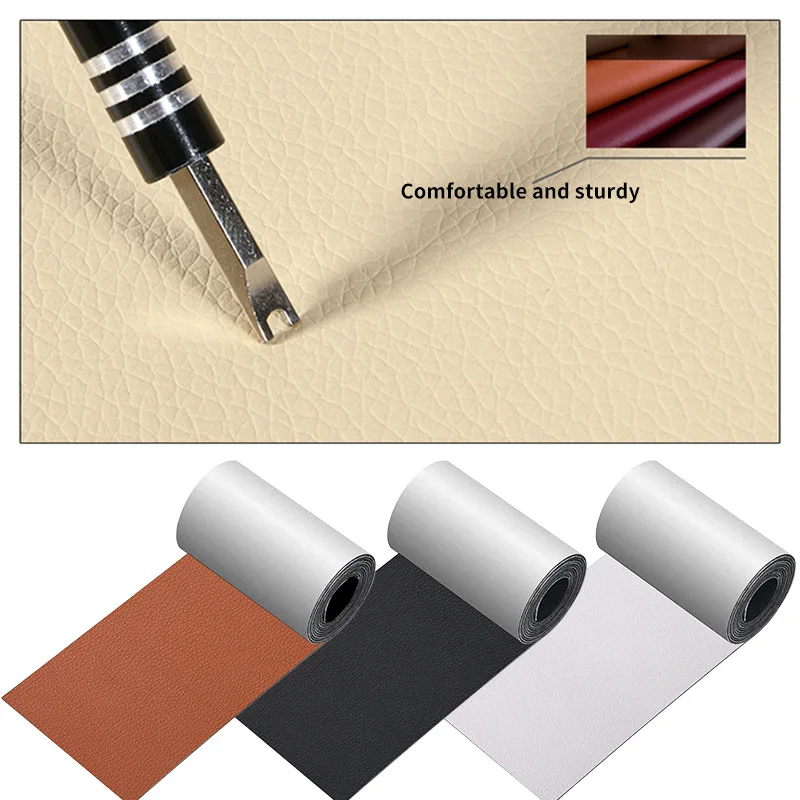 Self Adhesive Leather Repair Tape For Sofa Car Seats Bags Jackets Furniture Shoes First Aid Patch DIY PU Stickers 7.6x152cm leather repair tape