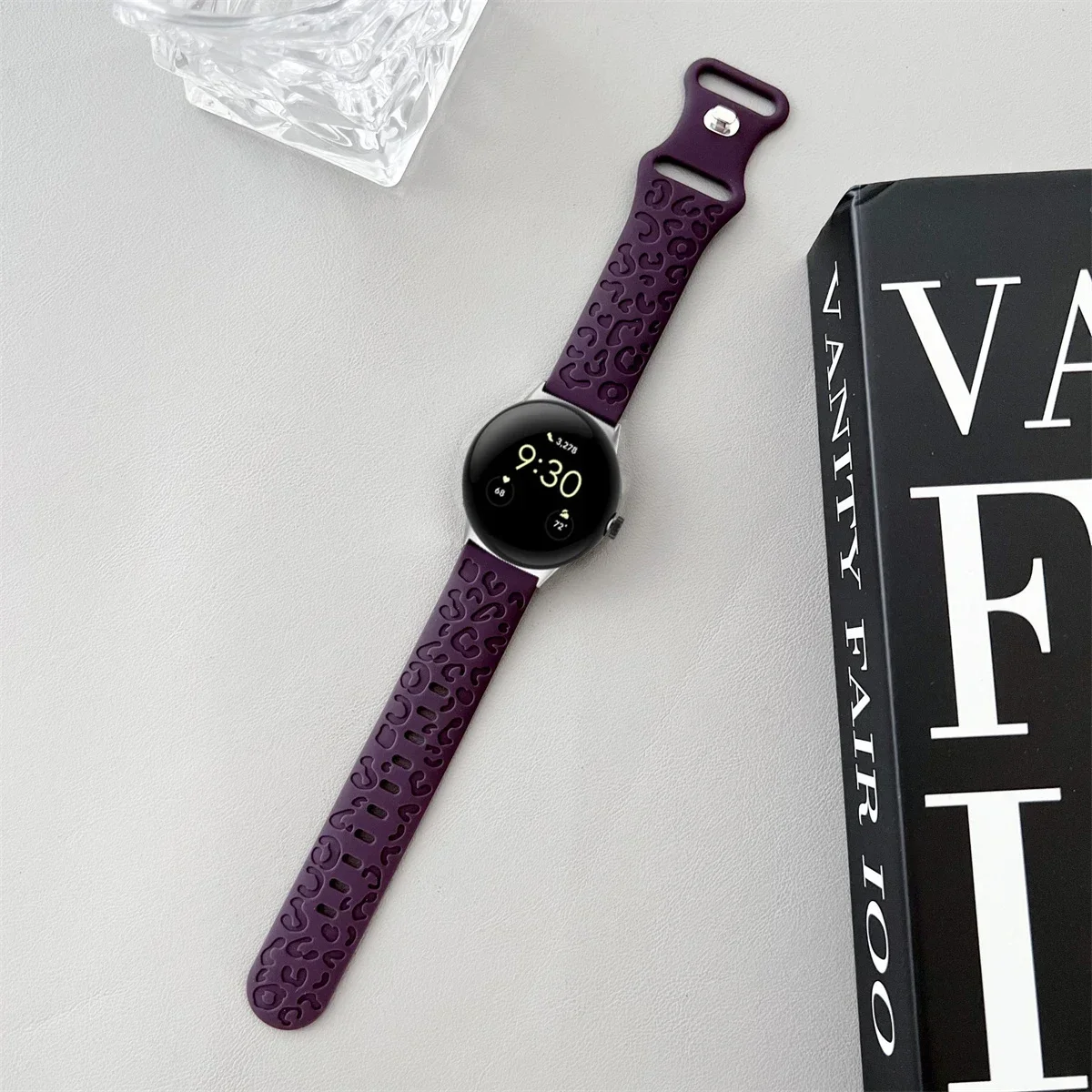 Engraved Silicone Sport Wristband Bracelet - Universal Fit 41mm/45mm