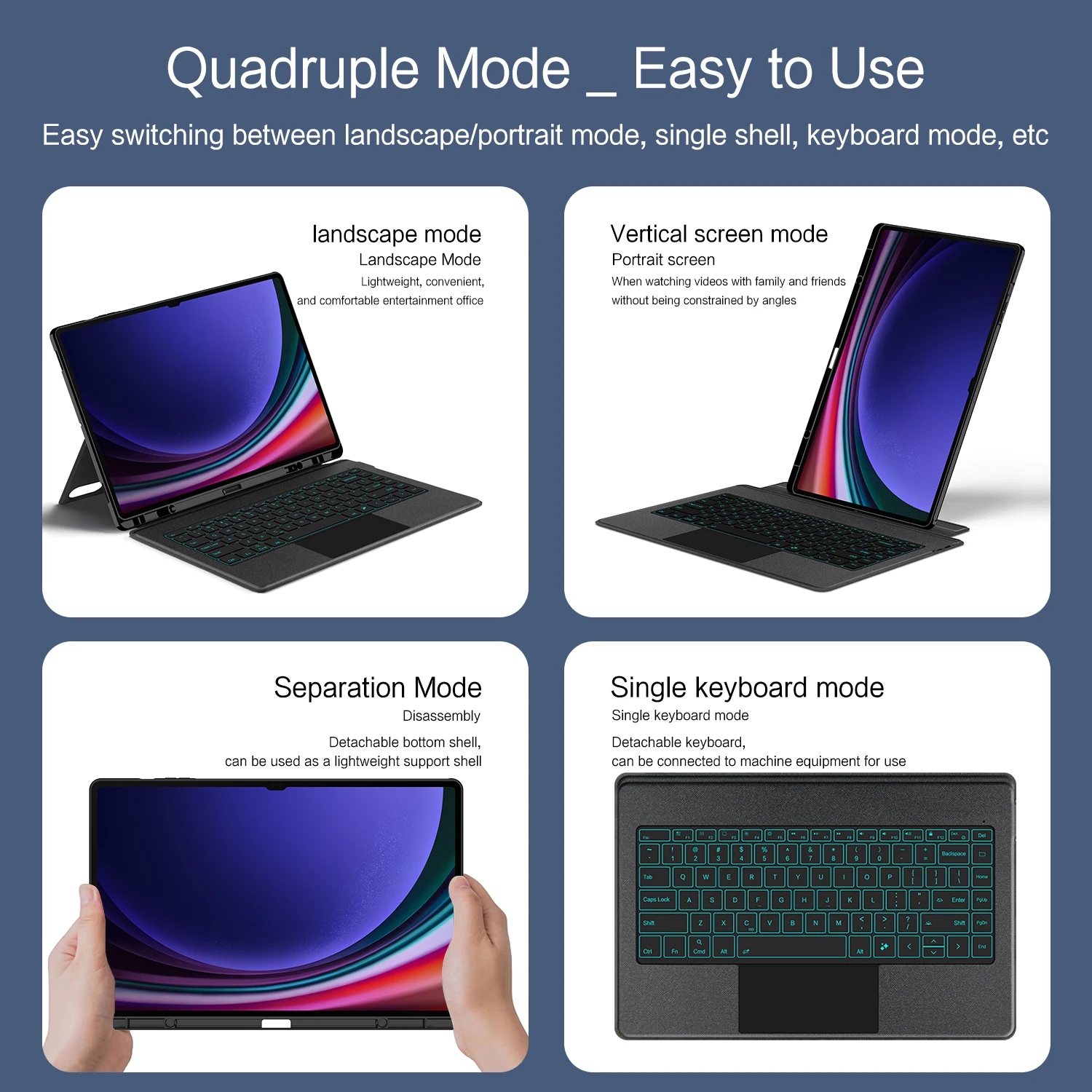 Premium Backlit Keyboard Cover with TrackPad