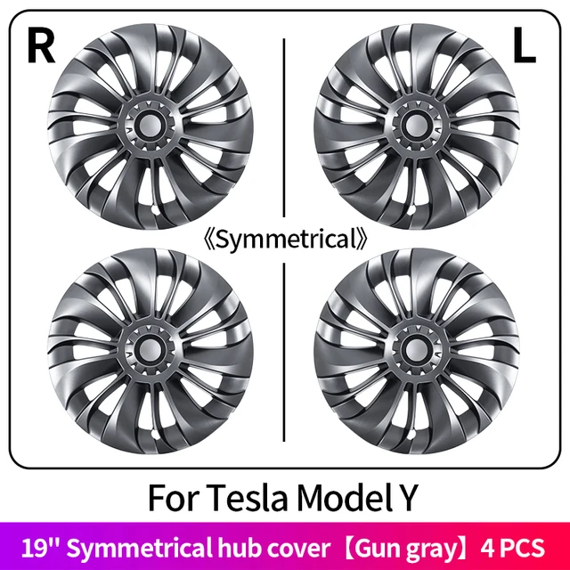 For Tesla Model Y Car Blade Wheel Hub Cap Kit Replacement Hubcaps 19