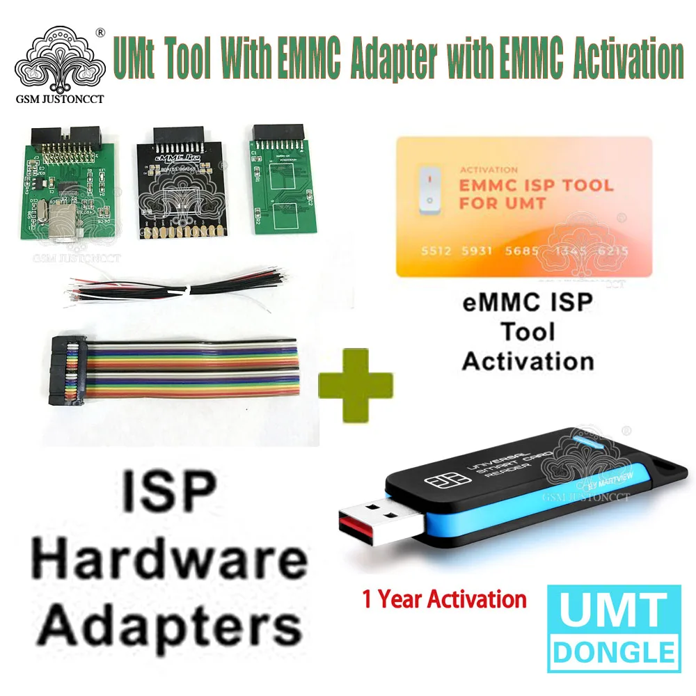 2022 Original New Umt Dongle Ultimate Multi Tool With Emmc Isp Hardware