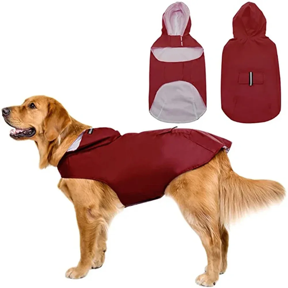 Dogs Waterproof Clothes Pet Raincoat with Reflective Strip Cat Hooded Jacket Raincoat Pet Outdoor Supplies Dogs Waterproof Clothes Pet Raincoat with Reflective Strip Cat Hooded Jacket Raincoat Pet Outdoor Supplies