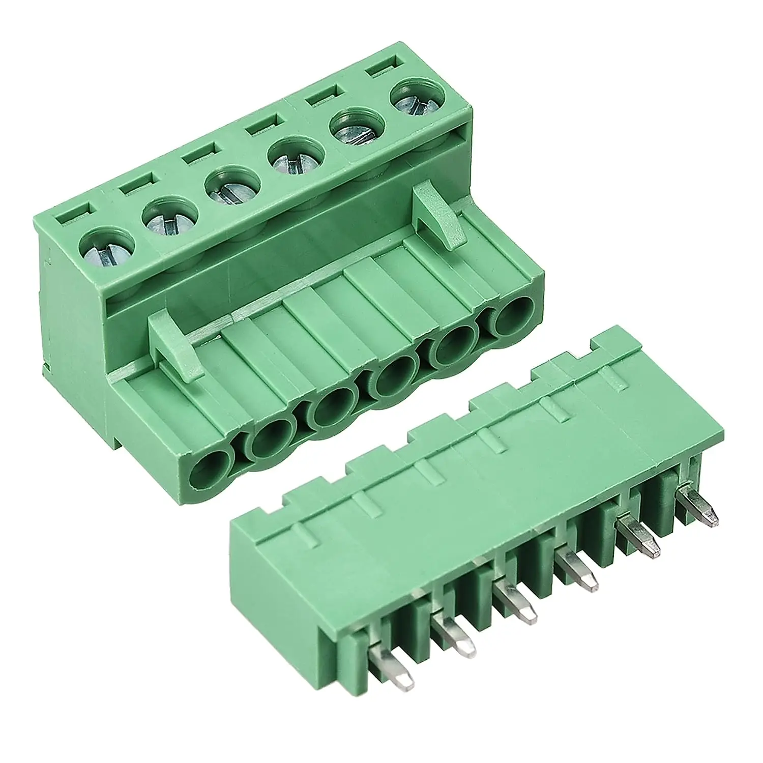 

Keszoox 5.08mm Phoenix Connectors 6 Pin 5.08mm Pitch Male Female PCB Screw Terminal Block 15 Sets