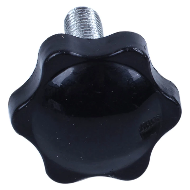 8 Pcs M8 X 30Mm Male Thread 32Mm Star Head Clamping Knob Black