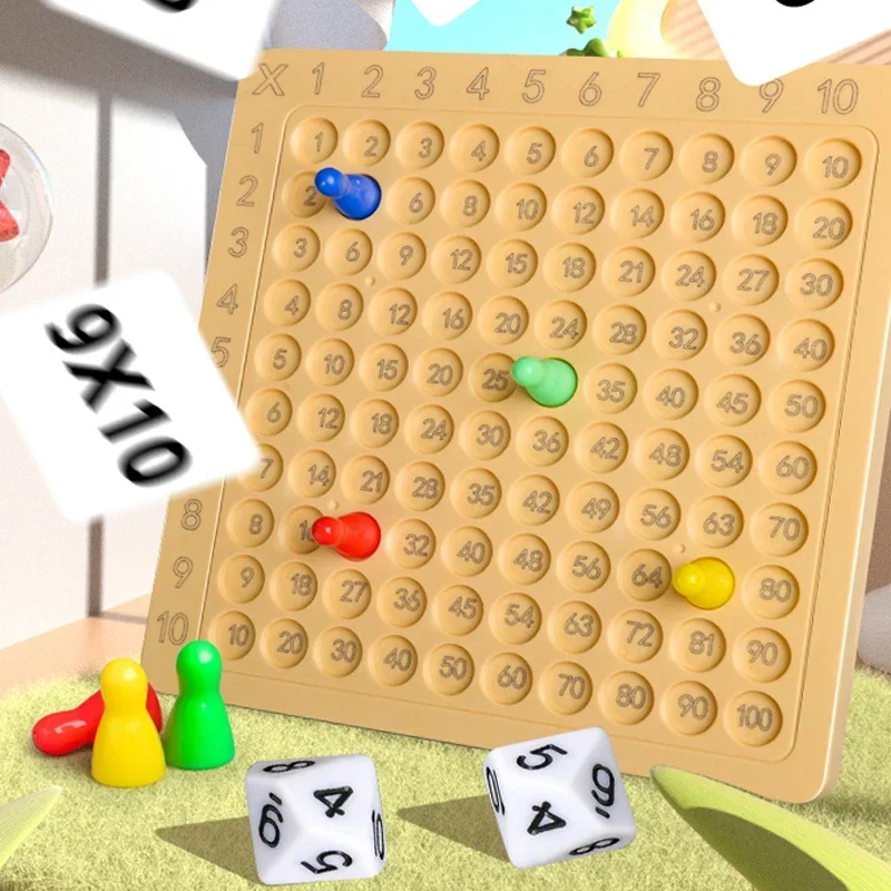 New Montessori Educational Math Toys for Baby Kids 99 Multiplication Addition Table Preschool Math Arithmetic Teaching Aids Gift