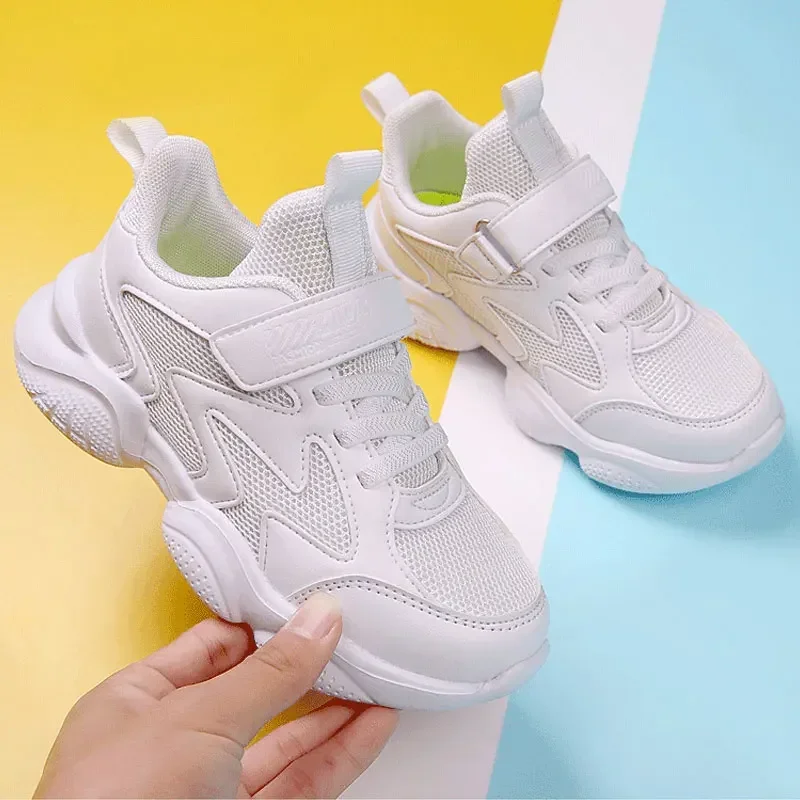 

Kids Sports Shoes Sneakers Boys Girls Leather Non-slip Casual Flats Children's Running EVA Wear-resistant Board Shoes Student