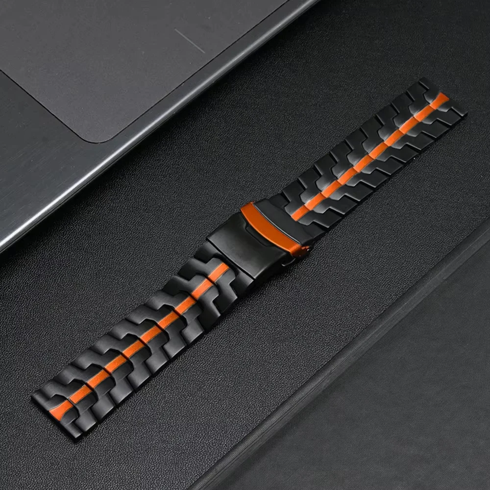 Luxury 22mm Titanium Metal Watch Strap - Color 2/Sport Watchband Bracelet