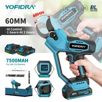 YOFIDRA Cisailles électriques sans balais 60MM, contrôle automatique de la vitesse, sécateur, outil de coupe, ensembles d'outils électriques pour batterie Makita 1