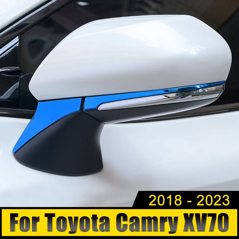 

Car Accessories For Toyota Camry XV70 2018-2021 2022 2023 Stainless Steel Rearview Mirror Side Molding Cover Trim Strip Stickers