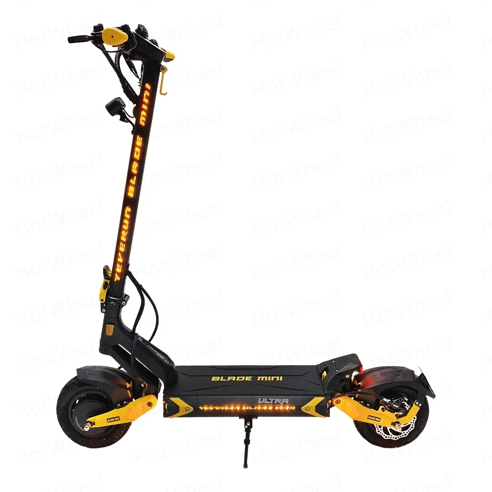 TEVERUN Blade MINI Ultra 1000W*2 Dual Motor 60V 27Ah Battery Build-in LED Display NFC Card 10inch Tubeless Range 100km Scooter