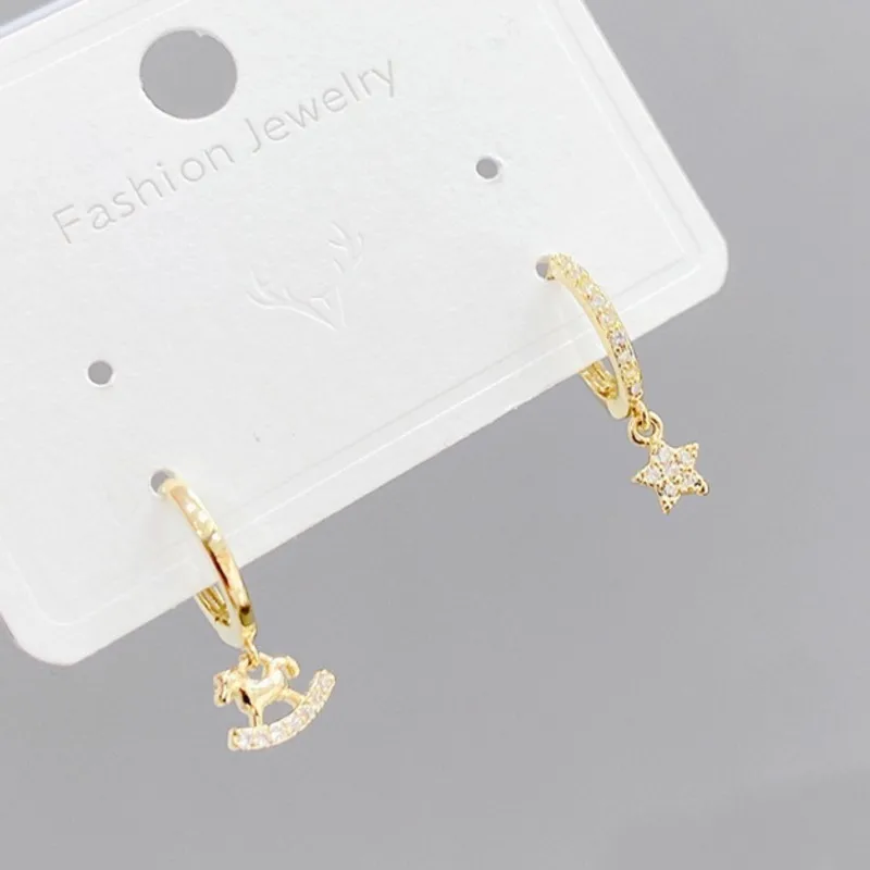 6Pcs/set Elegant Petal Pearl CZ Earring Sets for Women Golden Statement Hoop Earrings Fashion Jewelry Gifts Wholesale