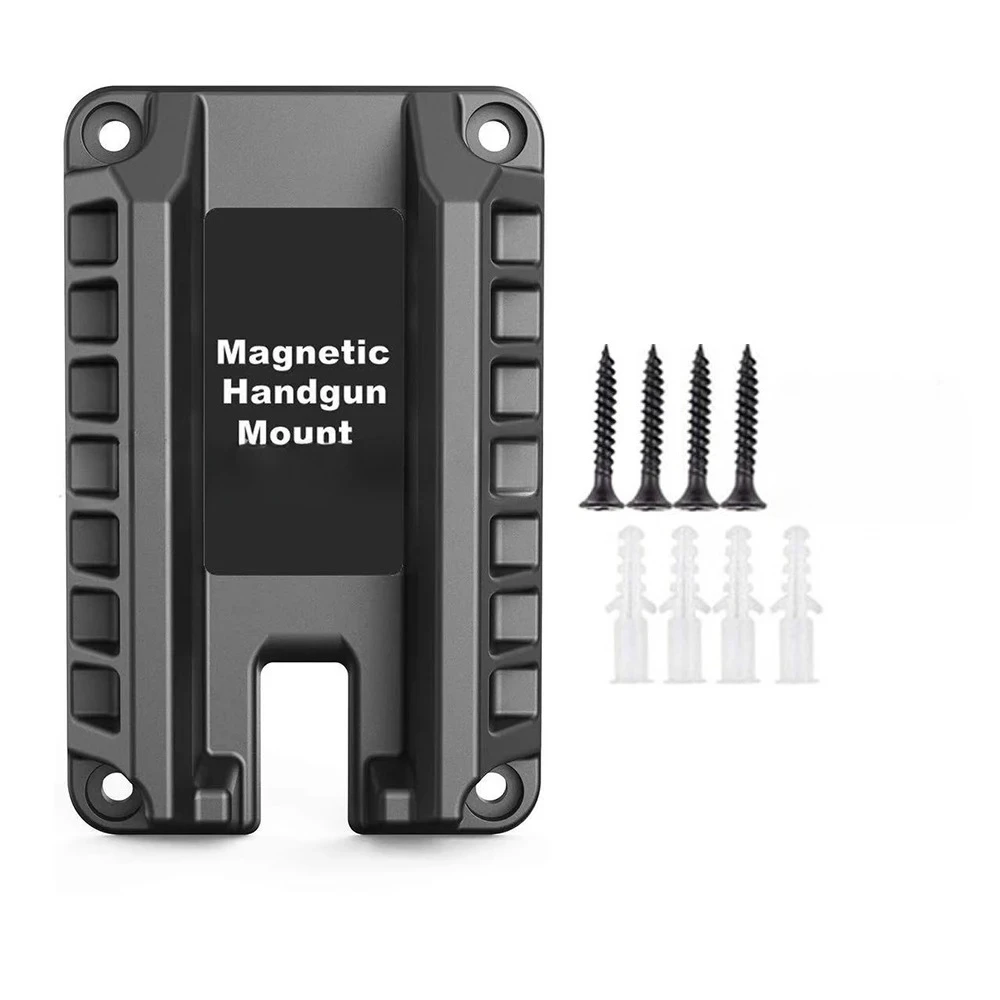 Magnetic Concealed Quick Draw Loaded Mount Pistol Holder 43LBS Pistol Magnet Mount Fits Flat Top Handguns Hunting pistol magnet mount