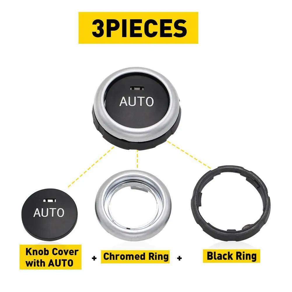 Car Air Conditioner Climate Control Button Knob Switch Cover Parts Compatible For Bmw 5 6 7 Series X5 X6