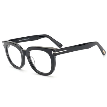 남녀공용 플레이트 프레임, 대형 아세테이트 광학 렌즈 프레임, 근시 안경 처방 쉐이드, 검은 거북이 모양, TF5179