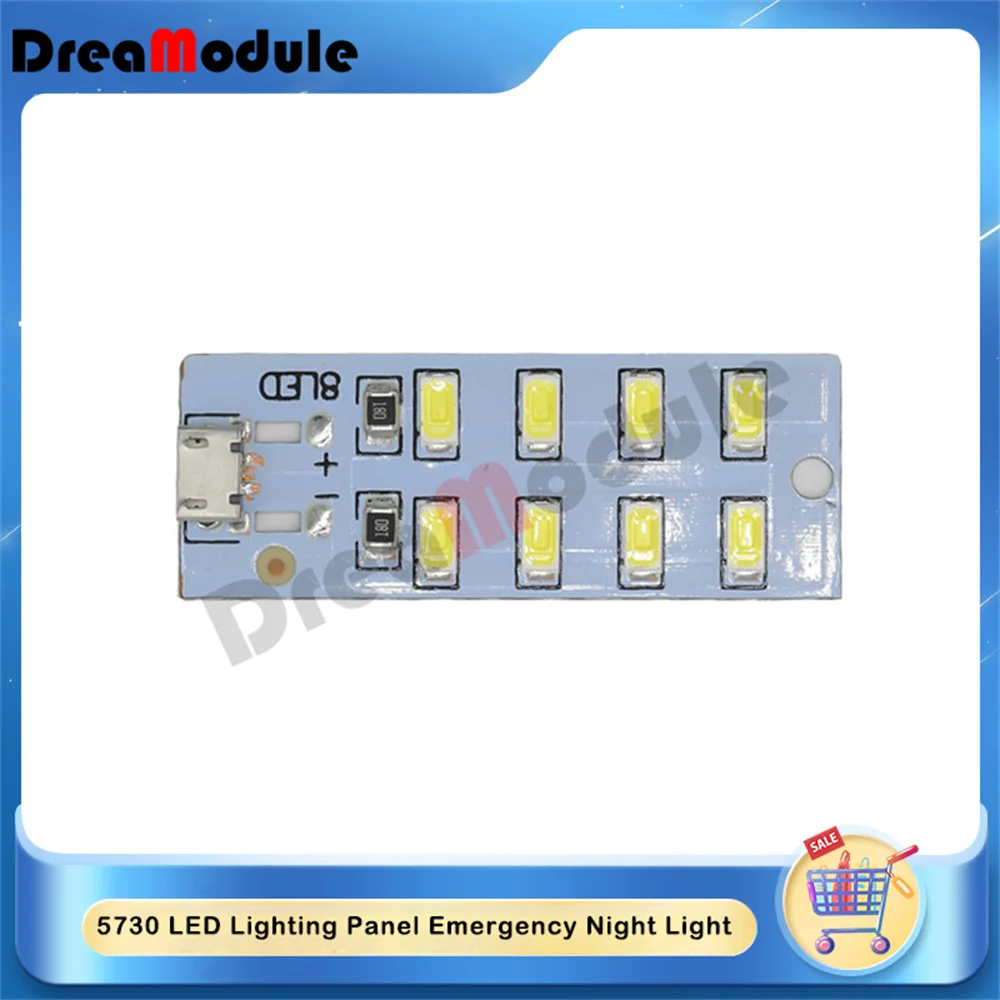 Led Light Led Modules Led Module 5730 SMD 5V~470mA White USB Micro LED Lighting Panel Emergency Night Light 8/12/16/20pcs USB Mobile Light Board