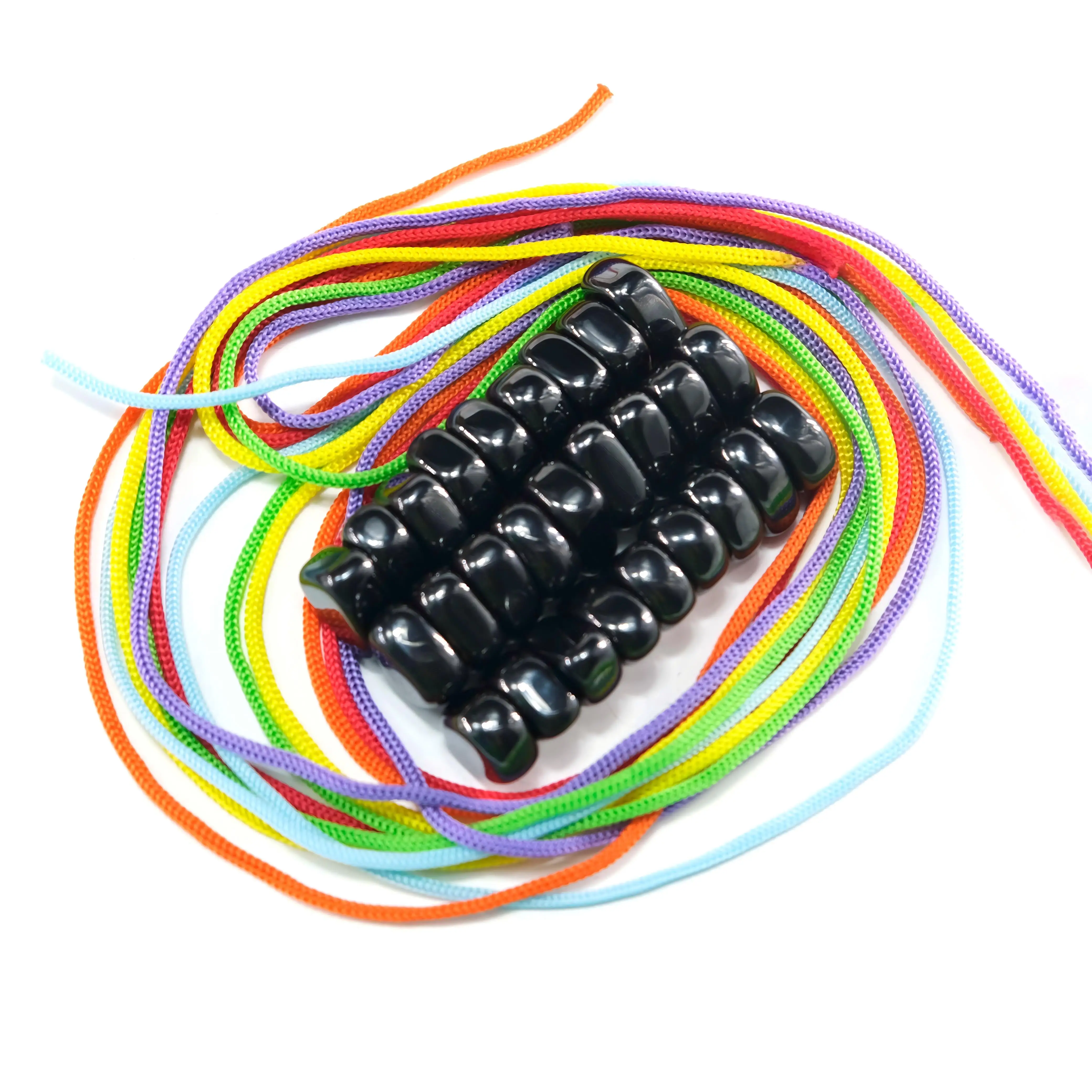 Magnet Set 18PCS/27PCS/36PCS/45PCS Black Magnet Multicolor Rope Irregular Polished Lodestone DIY Metal Photo Wall Family Fridge Magnets