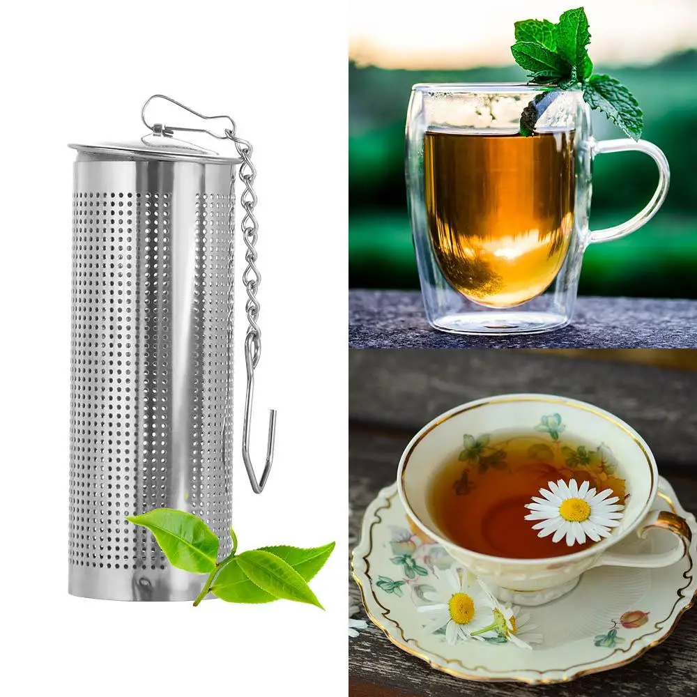 

304 Stainless Steel Hanging Type Cylindrical Multifunctional Seasoning Filter Tea Infuser Tea Leak Tea Filter Tool