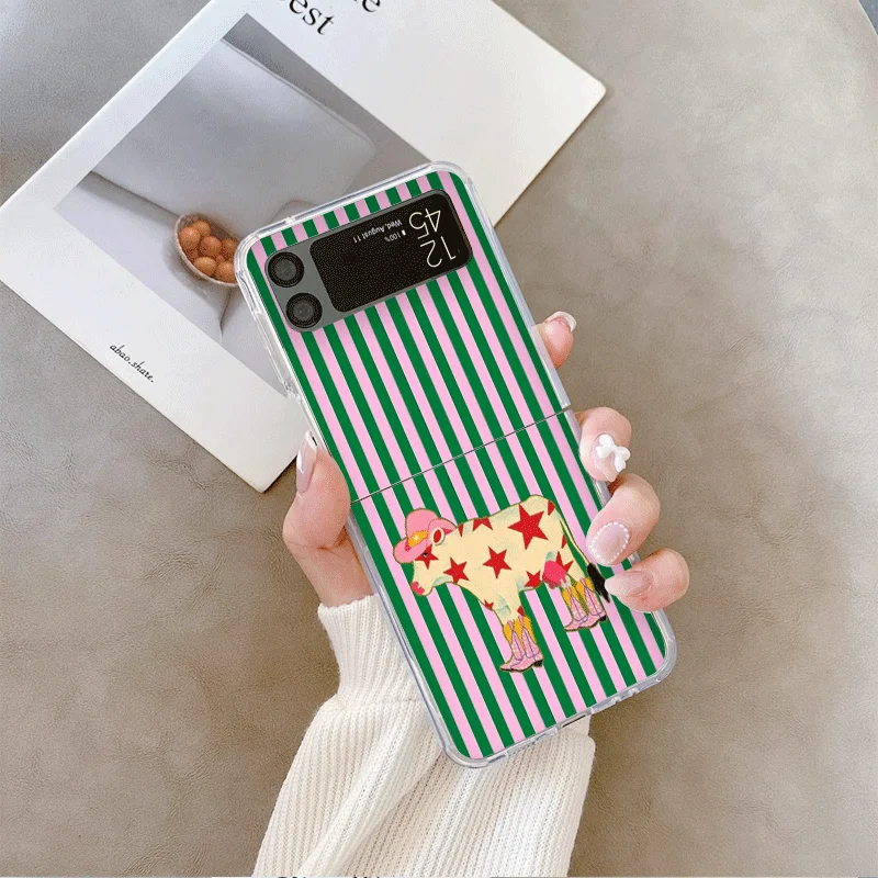 Cute Striped Animal Cat Shockproof Phone Case Cover