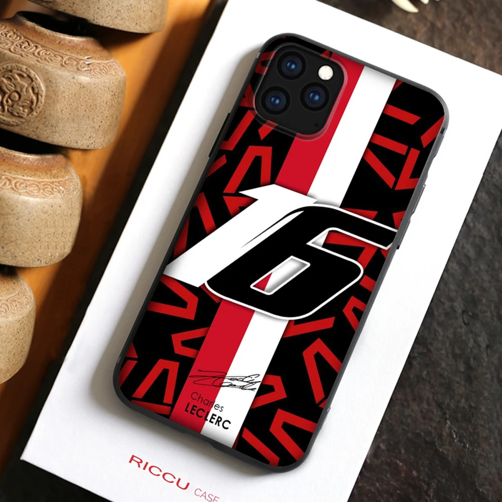 Car Formula 1 Charles Leclerc 16 Custodia Per Telefono Per Iphone 14 11 12 13 15 Pro 11 Pro Max X Xr Xs Max 7 8 14 15 Plus 14 Pro Cover