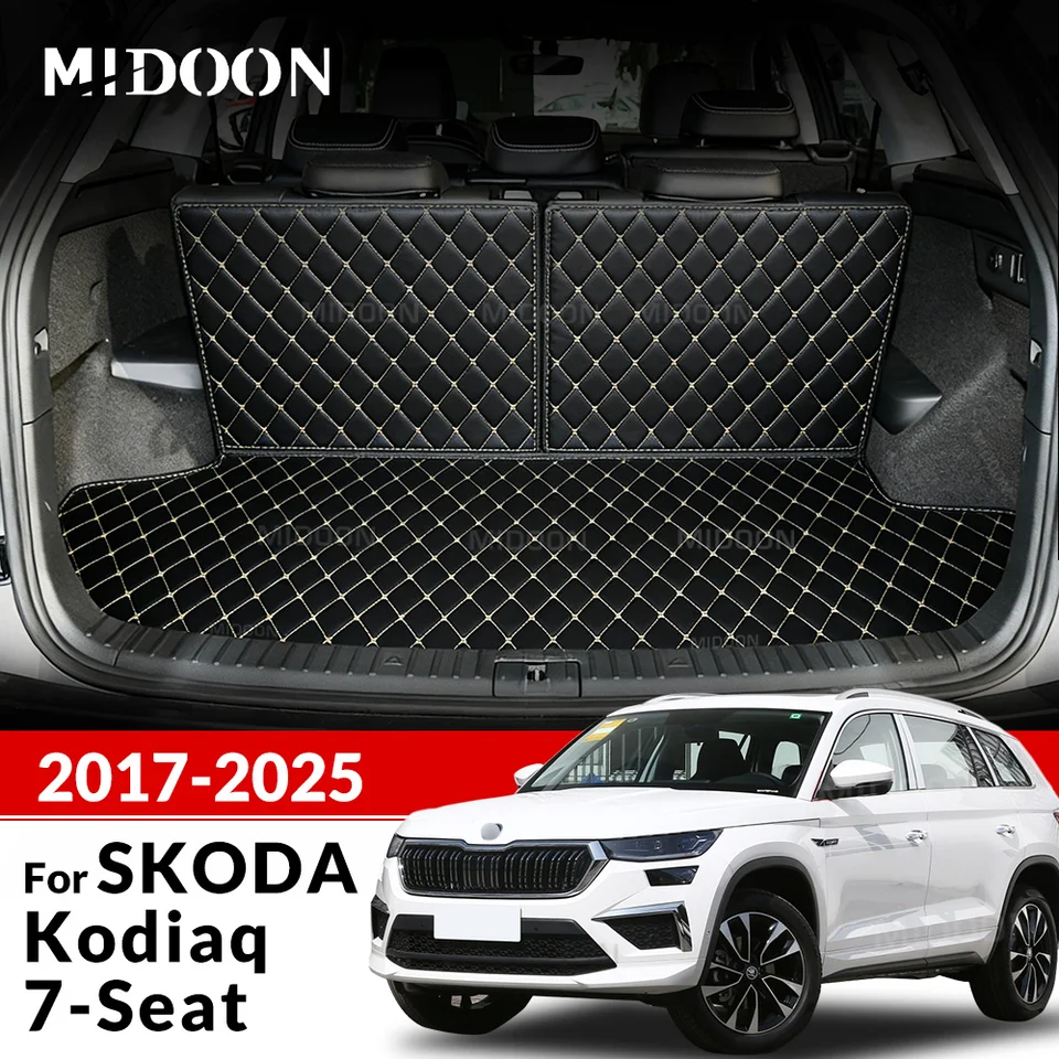 SMK Tappeto Bagagliaio Antiscivolo Per Skoda Kodiaq I 2021-2024 – Vassoio Universale 4 Stagioni, Resistente E Riciclabile - 3