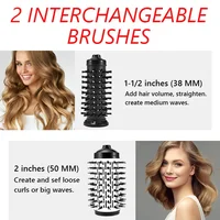 Rotating Electric Hair Straightener Brush Hair Curler Dryer Comb 2