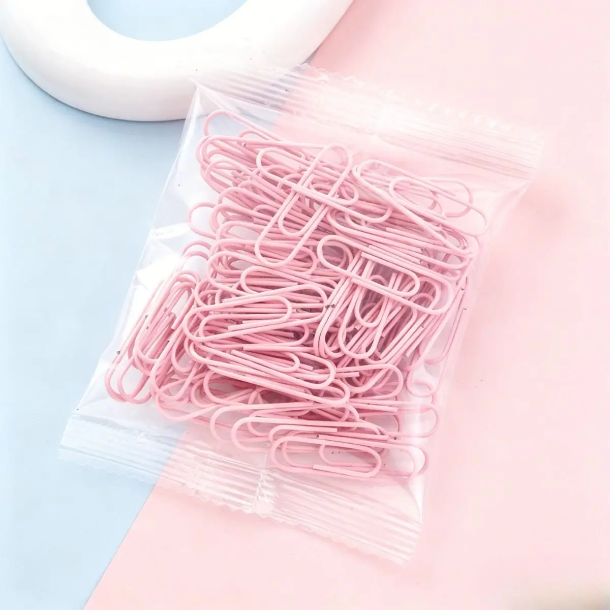 Vibrant Assorted Colored Paper Clips, 80 Pack - Reusable & Durable for Office and School Use