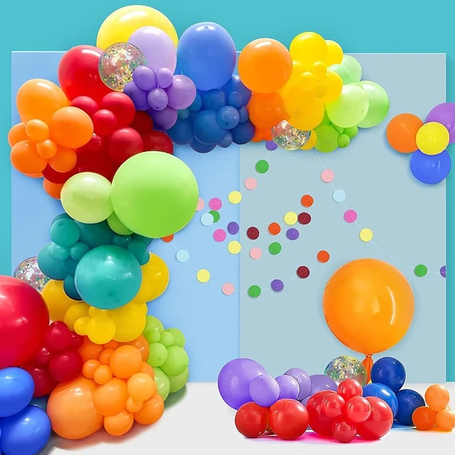 Kit de guirxiété de ballons avec chiffres pour enfants, fournitures de  décoration pour fête d'anniversaire