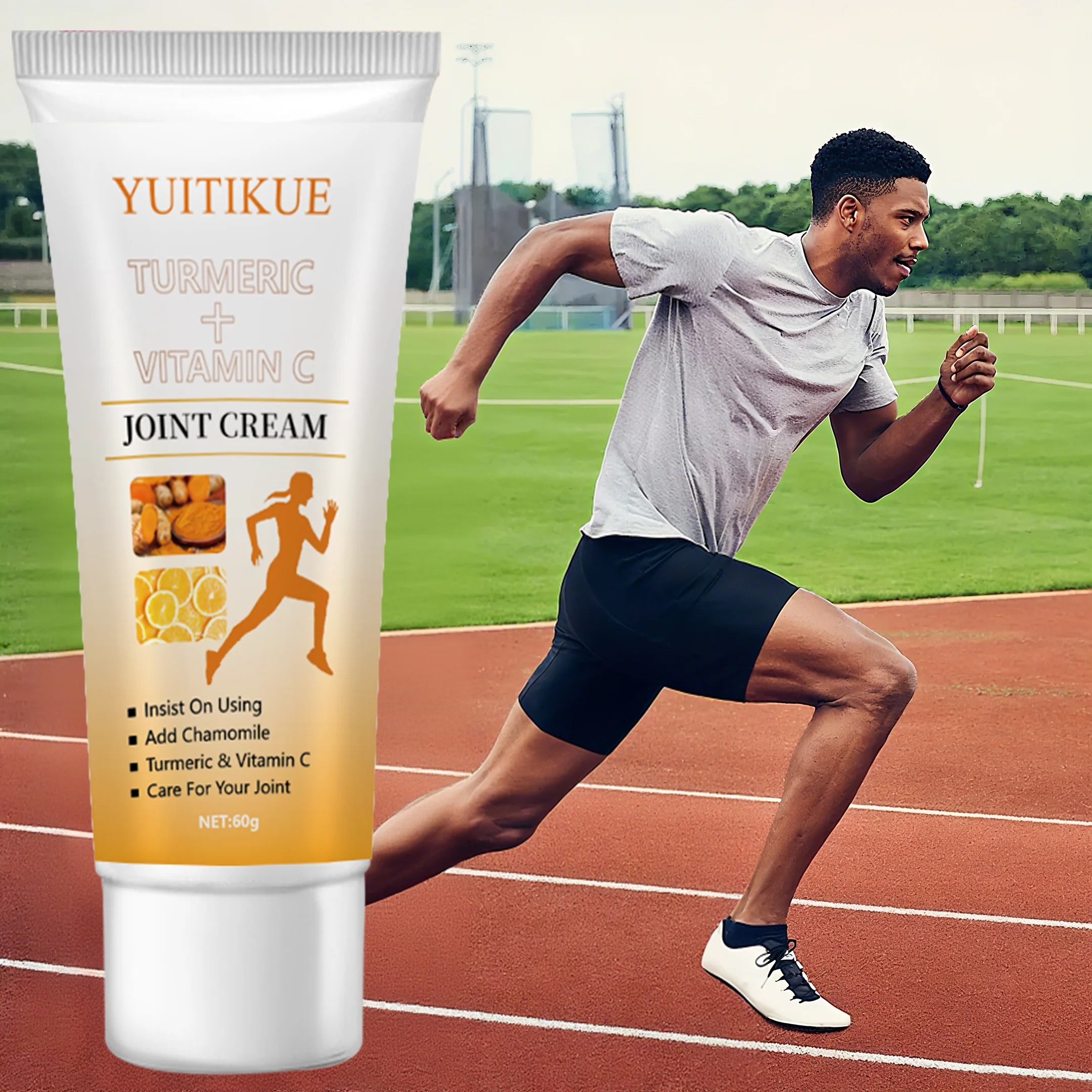 Turmeric, vitamin C, joint cream, consistently use joint cream with chamomile, turmeric, and vitamin C to protect your joints