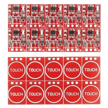 20/50/100PCS/LOT NEW TTP223 Touch Button Module Capacitor Type Single Channel Self Locking Touch Switch Sensor for Arduino 1