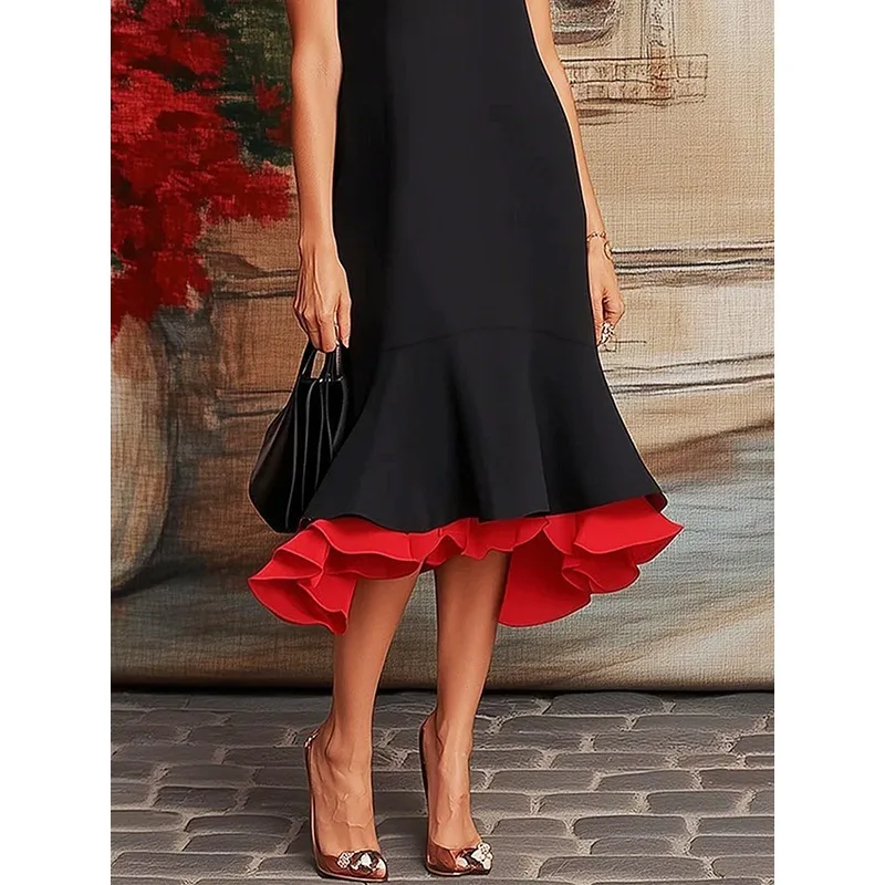 فستان حورية البحر أنيق مقسم لعام 2026 للنساء على ش...