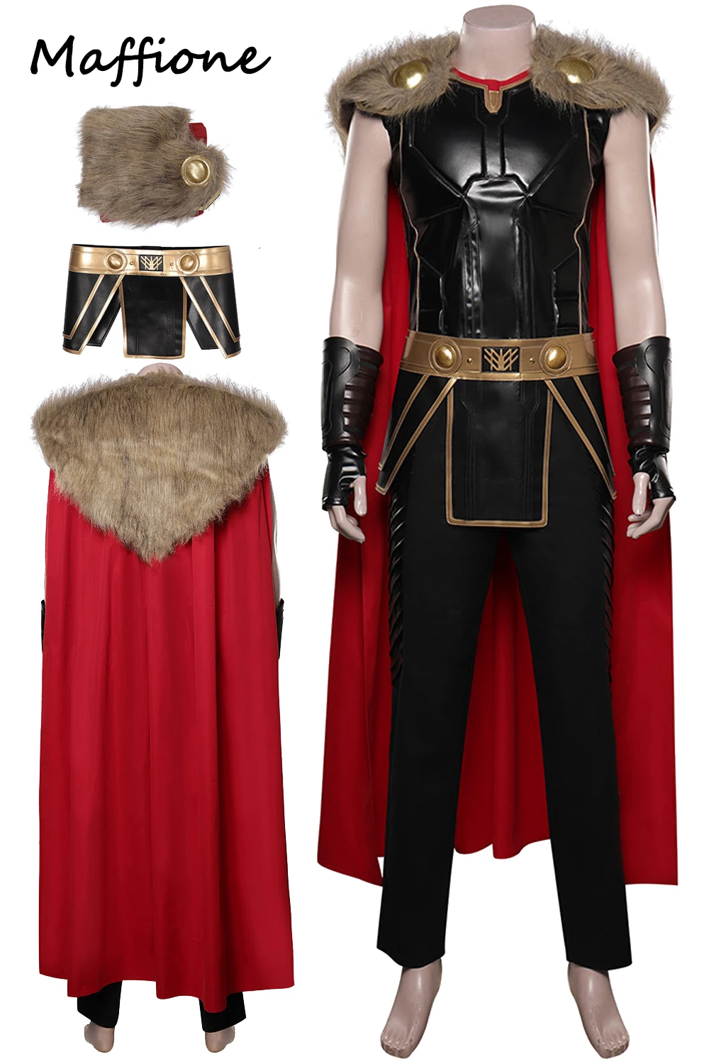 

Thor: Love and Thunder Thor Cosplay Anime Costume Top Pants Cloak Outfits Fantasia Men Halloween Carnival Party Disguise Suit