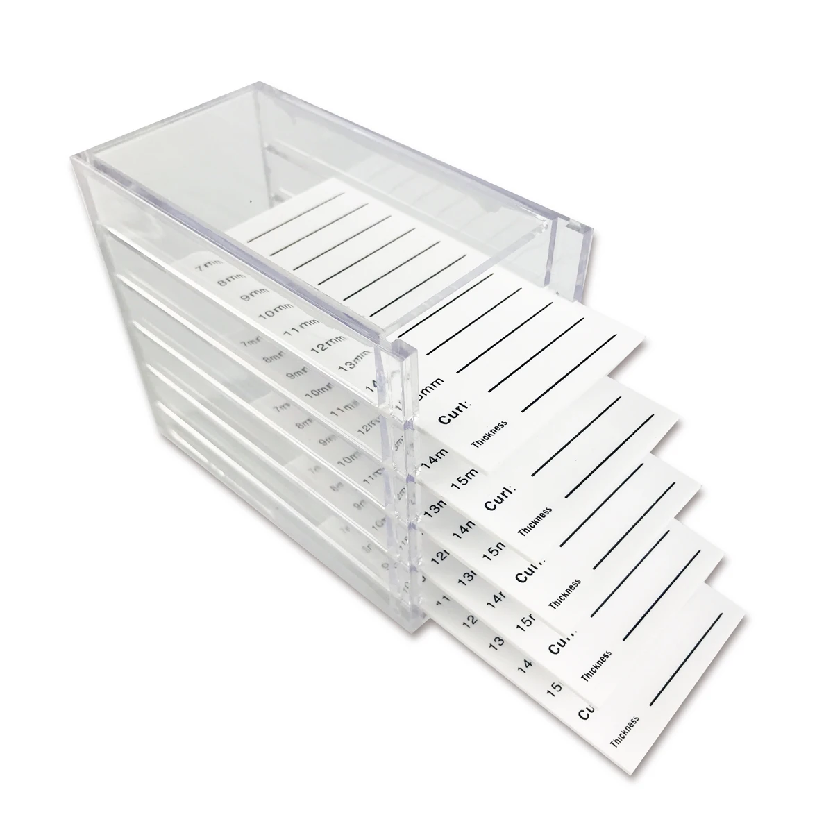 

False Eyelashes Storage Box 5 Layers Clear Acrylic Pallet Lash Holder For Individual Volume Lash Extension Display Stand Tools