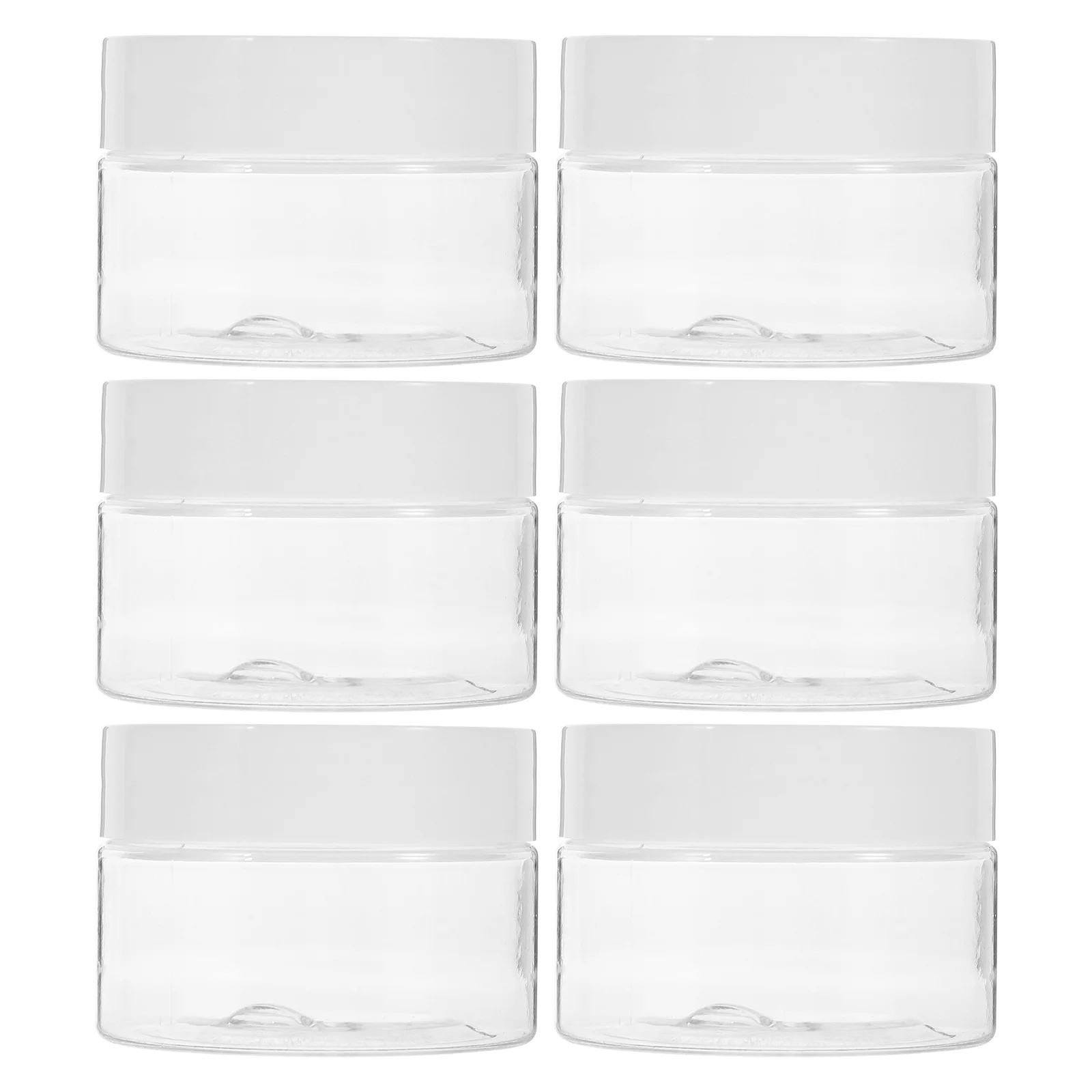 

6pcs Travel Cream Bottles Refillable Empty Cream Jars Small Cream Containers with Lids 30g