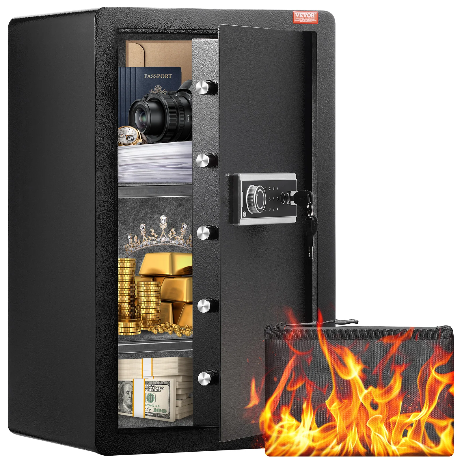 Fingerprint Digital Home Safe Box 1