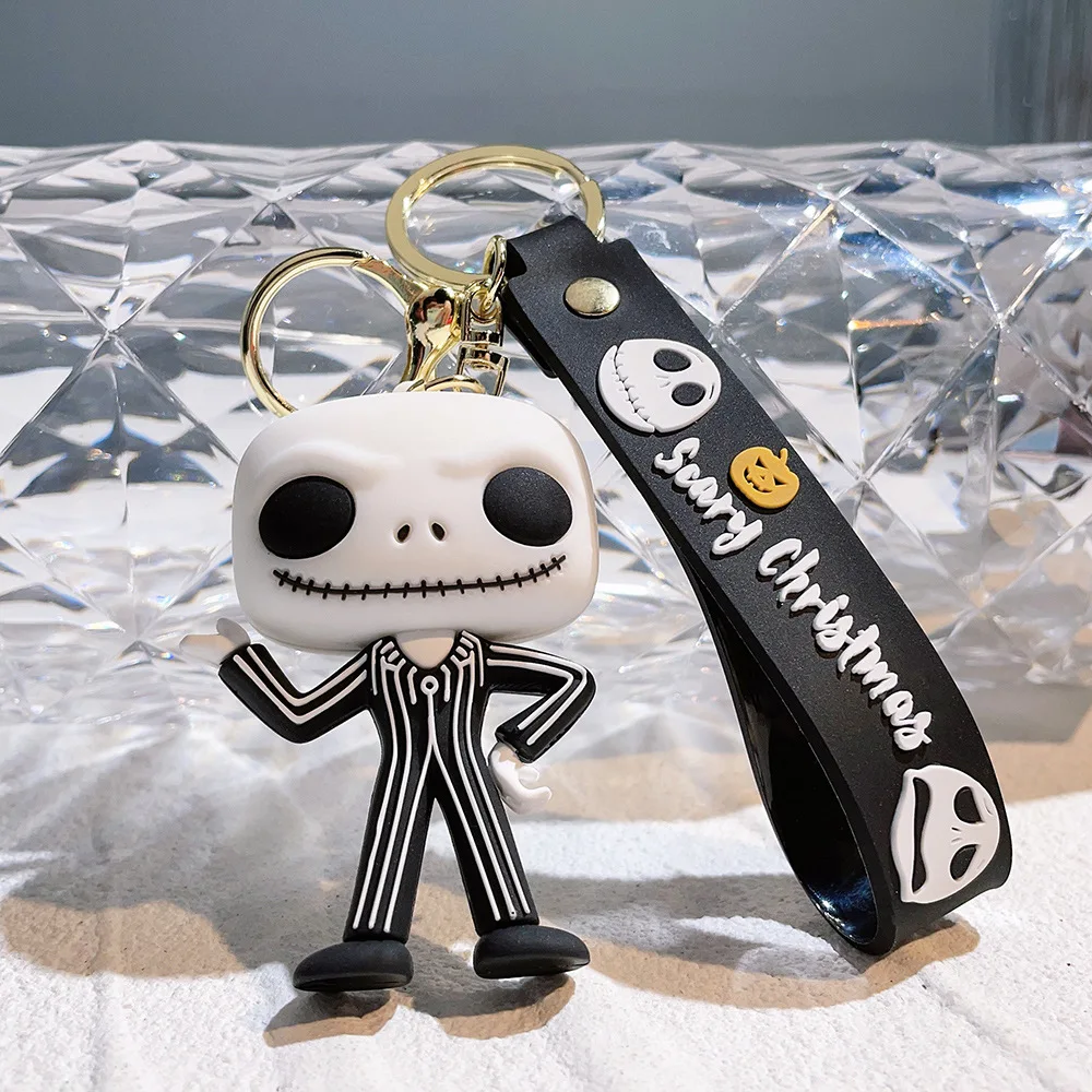 Christmas Eve Scary Keychain Pumpkin Man Skull Cartoon Doll Keychain Party Gift Pendant
