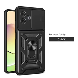 Custodia per telefono Slide Camera con supporto magnetico e retro - Protezione migliorata per Motorola Moto G54 2023