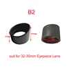 2PCS Various Biological Stereo Microscope Telescope Monocular Binoculars Use Rubber Eye Guards Cylinder Eye Shield Cups 3