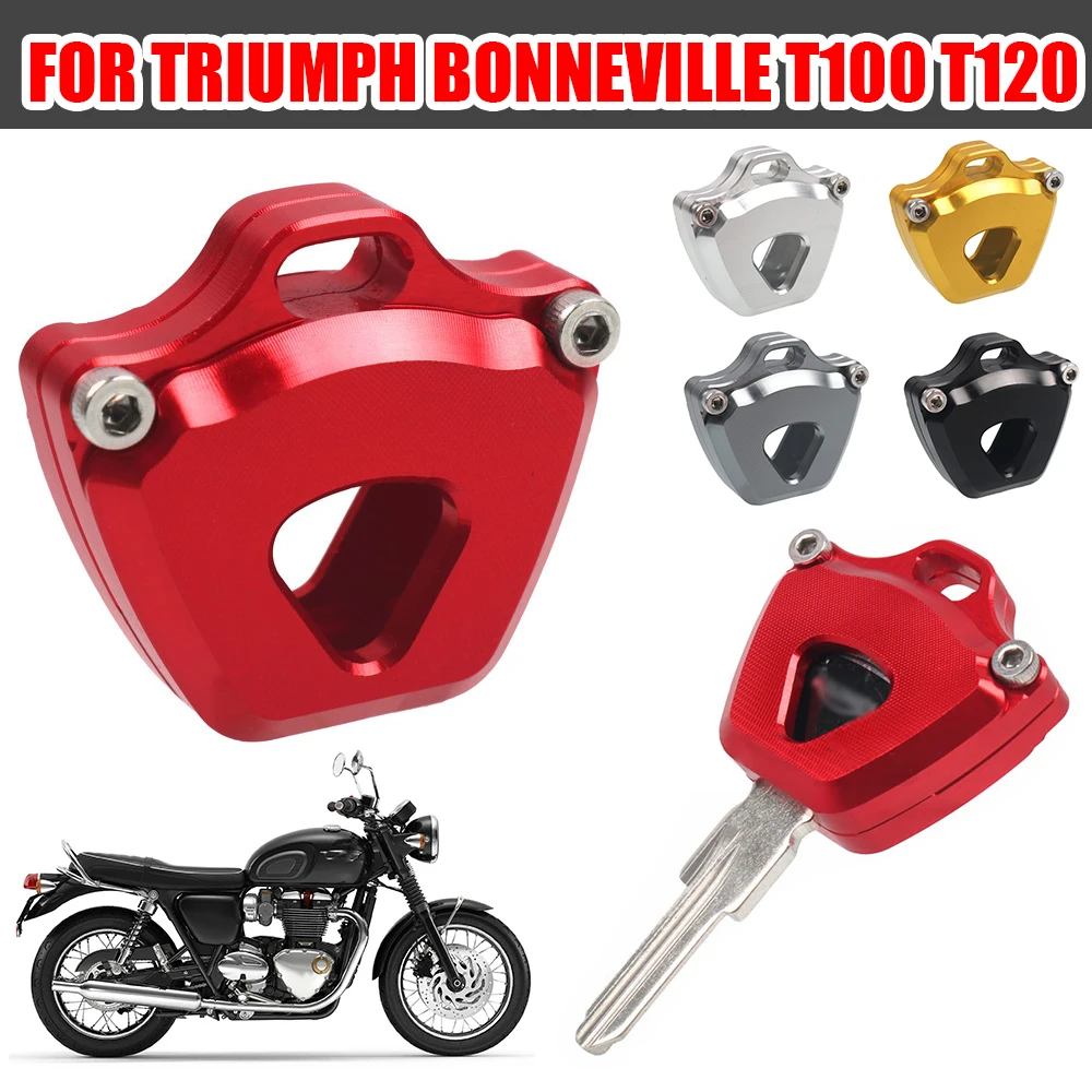 For Triumph Bonneville T100 T120 Motorcycle Accessories Key Cap Cover Fob Guard Protection Shell Decorative Case Head Protector