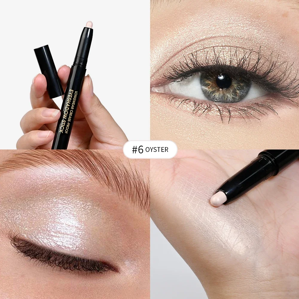 10 Color Waterproof Creamy Eyeshadow Pencil Stick Lasting Matte Pearlescent Gradient Highlighter Pen Glitter for eyeshadow stick eyeshadow pen matte eyeshadow eyeshadow pencil