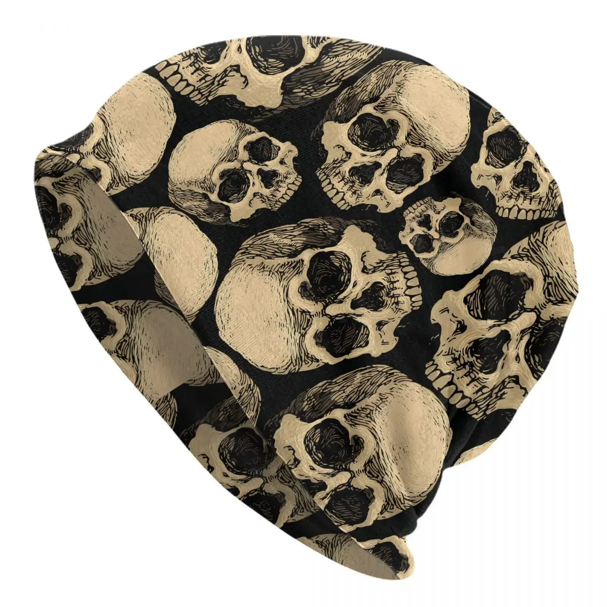 

Skull Skeleton Skullies Beanies Caps Skulls Black Thin Hat Autumn Spring Bonnet Hats Men Women's Hip Hop Ski Cap