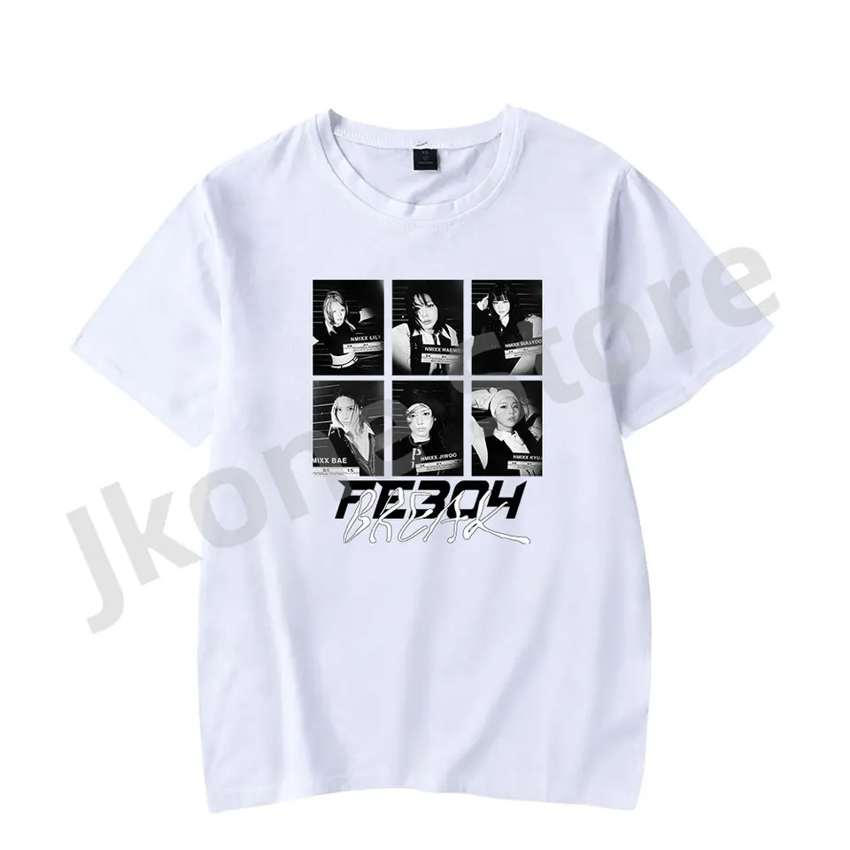NMIXX Fe3O4 Break Album Merch T-shirts Women Men Fashion Casual